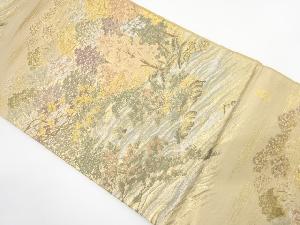 名勝百景模様織り出し　袋帯